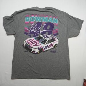 Alex BOWMAN 2022 ALLY 48 Do it Right T-shirt Mens XL Gray Nascar Hendrick Motors